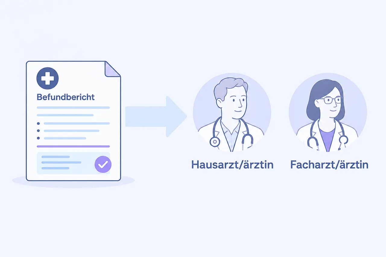 Illustration: Befundbericht für Haus- und Fachärzte